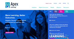 Desktop Screenshot of apexlearning.com